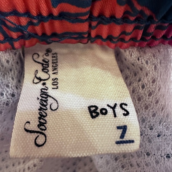 Sovereign Code Joyride Boys size 7 swim trunks shorts lined Sultan/Blue - Picture 5 of 10